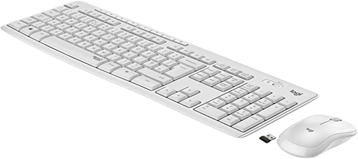 Logitech MK295 Tastatur und Maus Weiß Qwerty Englisch 920-009822