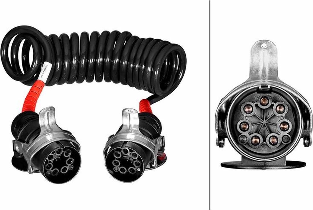 Elektrowendel 24 V 7-polig 7638-1 PolyurethanPolyurethan HELLA für u.a. MERCEDES-BENZ 8KA 007 648-021