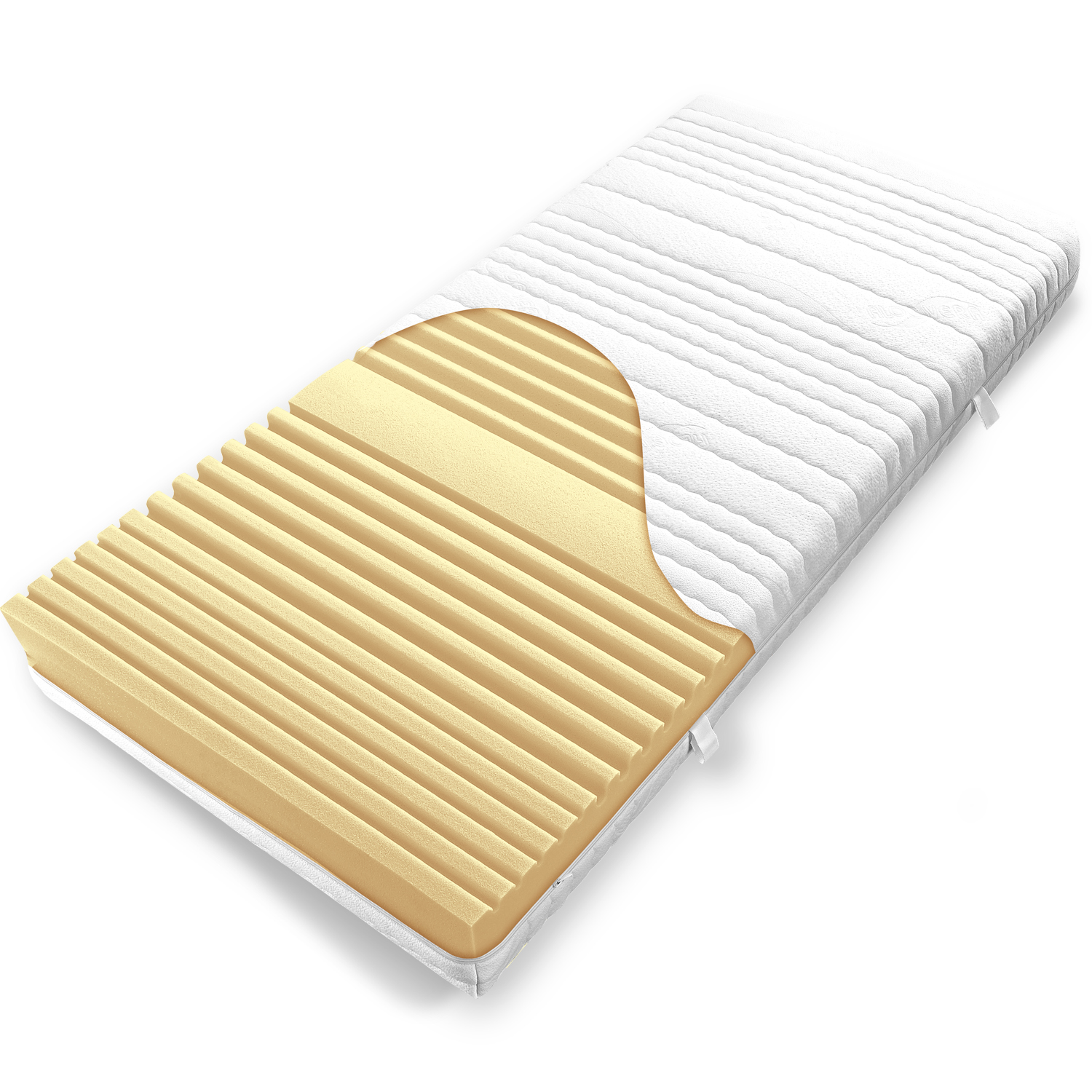 Ravensberger Matratzen Ravo-PUR® Härtegrad H4, 140 x 190 cm mit RAVOTEX Funktionsbezug 1507