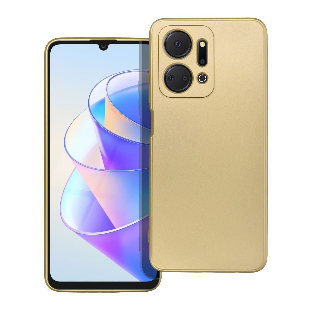 Kryt na mobilný telefón METALLIC vhodný pre HONOR X7A zlatý