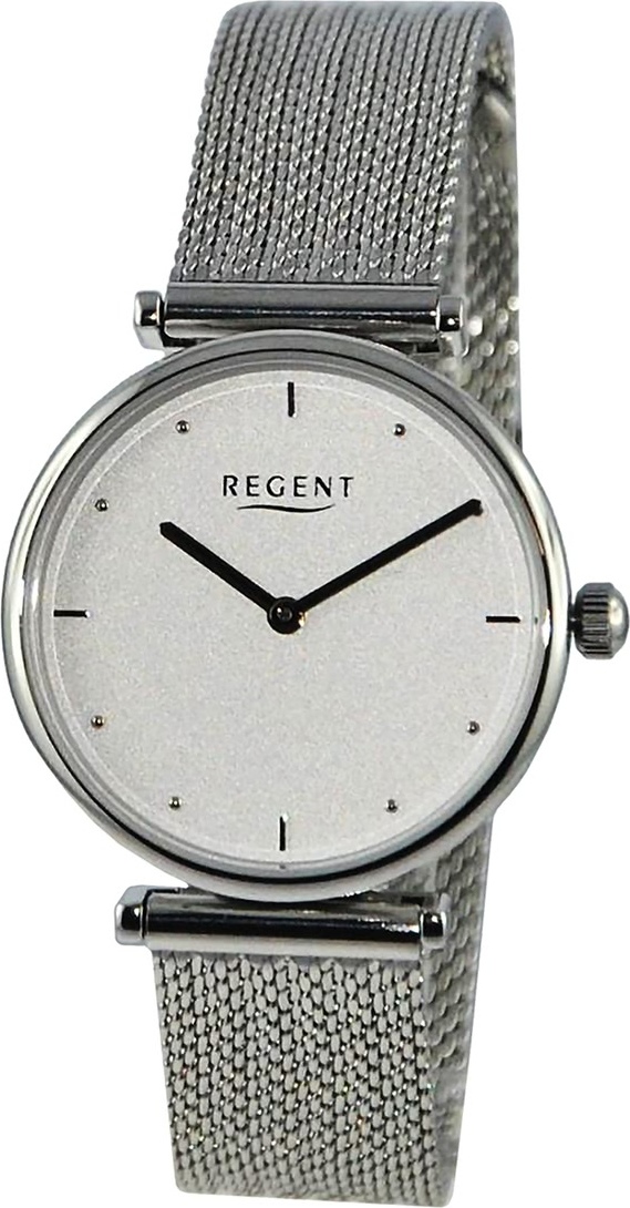 Dámske náramkové hodinky Regent s kovovým remienkom strieborné D2UR2251588