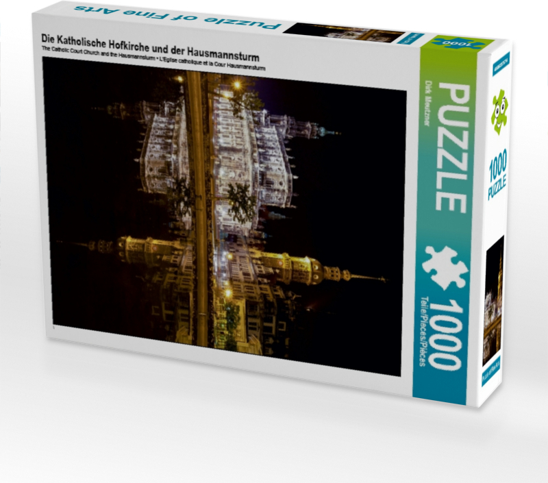 Calvendo Die Katholische Hofkirche und der Hausmannsturm 1000 Teile Puzzle hoch 480x640mm, Meutzner Dirk; 7284994