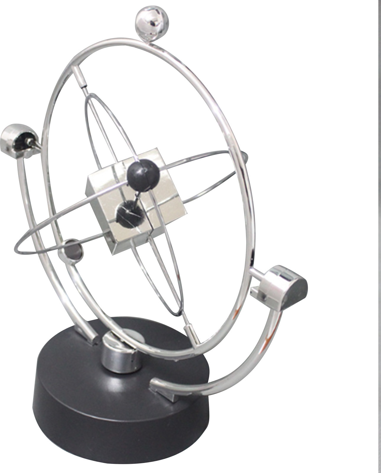 Elektronische Perpetuum Mobile Spielzeug Metall Kunststoff Silber Quadrat Perpetuum Mobile Maschine Spielzeug Schreibtisch Dekoration