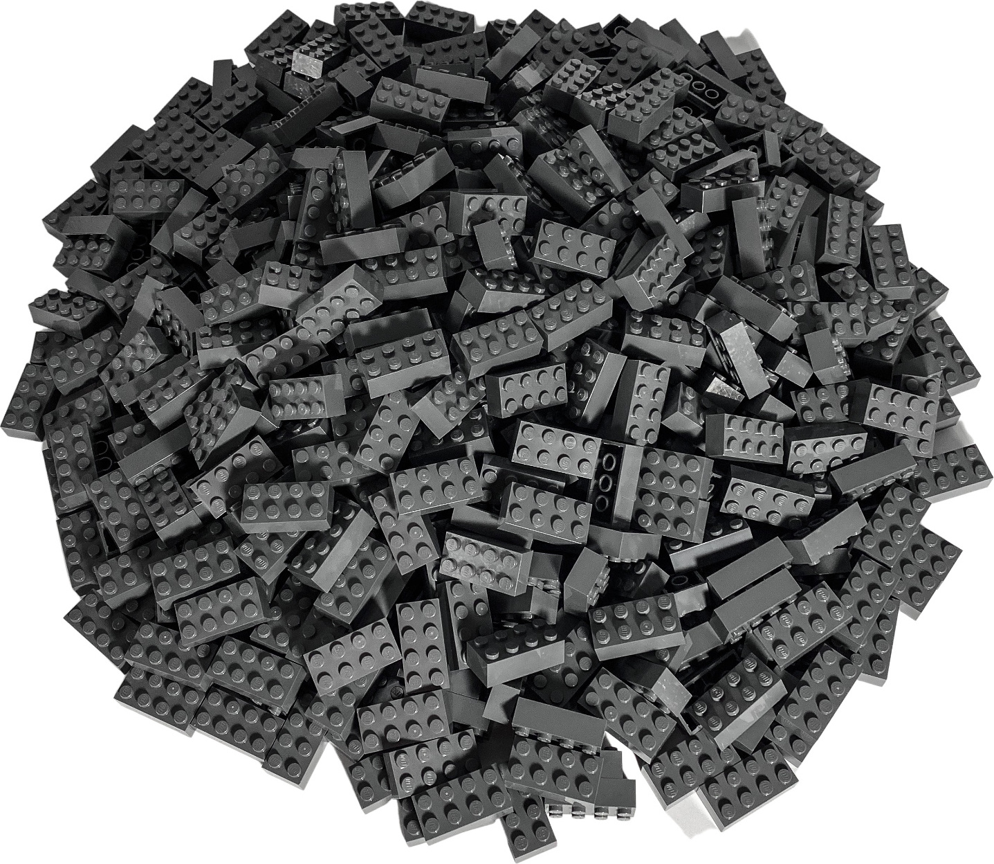 LEGO® 2x4 kocky Vysoké kocky Tmavo šedá - 3001 NEW! Množstvo 100x