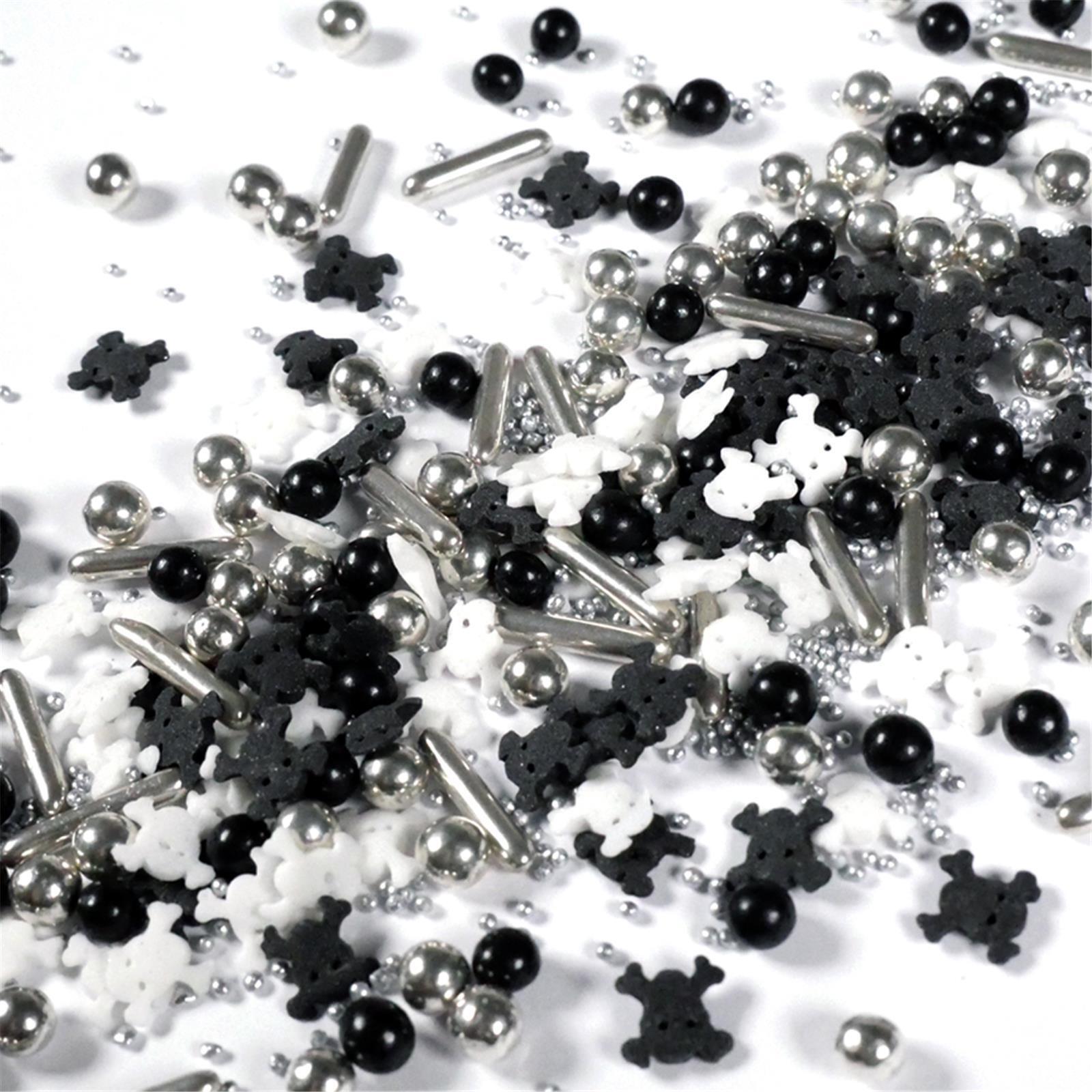 Streuselheld Glitzer Blitzer Halloween 40g - Gruselige Streusel und Zuckerstreusel für Halloween-Kuchen, Cupcakes & Desserts SH168.40