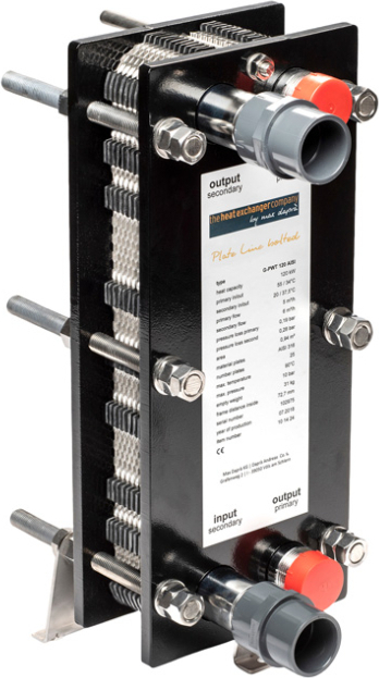 Max Daprà Plattenwärmetauscher G-PWT 50 | V4A | 55 kW