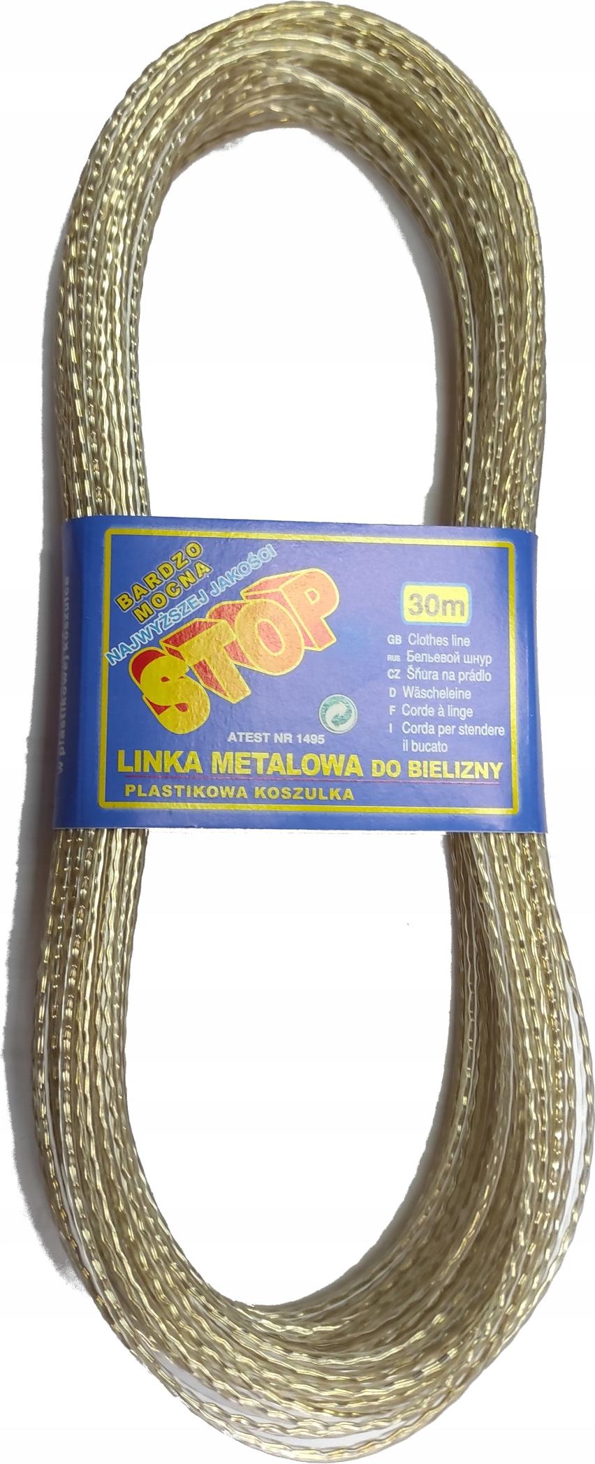 MEDFAR Sehr starke Wäscheleine aus Stahl, 30 m