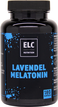 El Compra Naturwaren Import GmbH ELC Nutrition Lavendel Melatonin 180 Kapseln | Lavendel Pulver | Melissenblatt | Nahrungsergänzungsmittel | Supplements