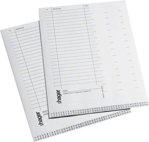 Hager Beschriftungssystem Volta VZ717 (VE10) 10 Stk