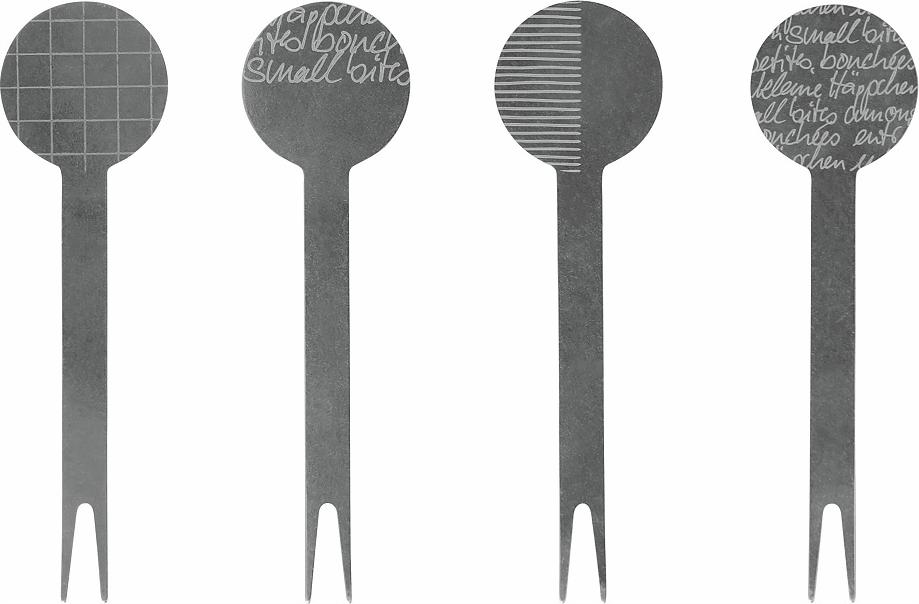 Räder Häppchenweise Snack Piekser 4er Set 10x2,8x0,1cm 18039