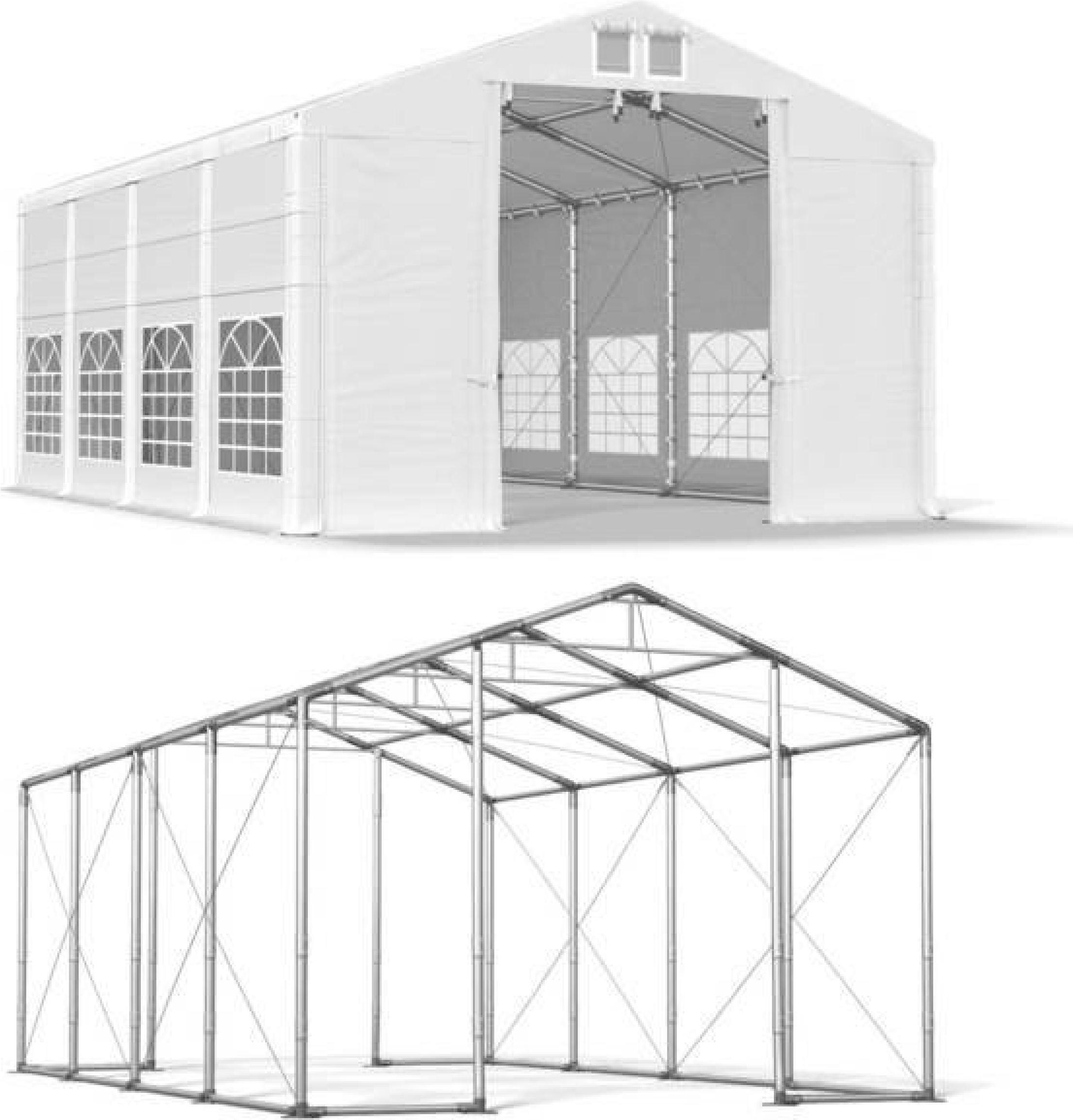 Saison Tent 8x8 Weiß WINTER PLUS ISD