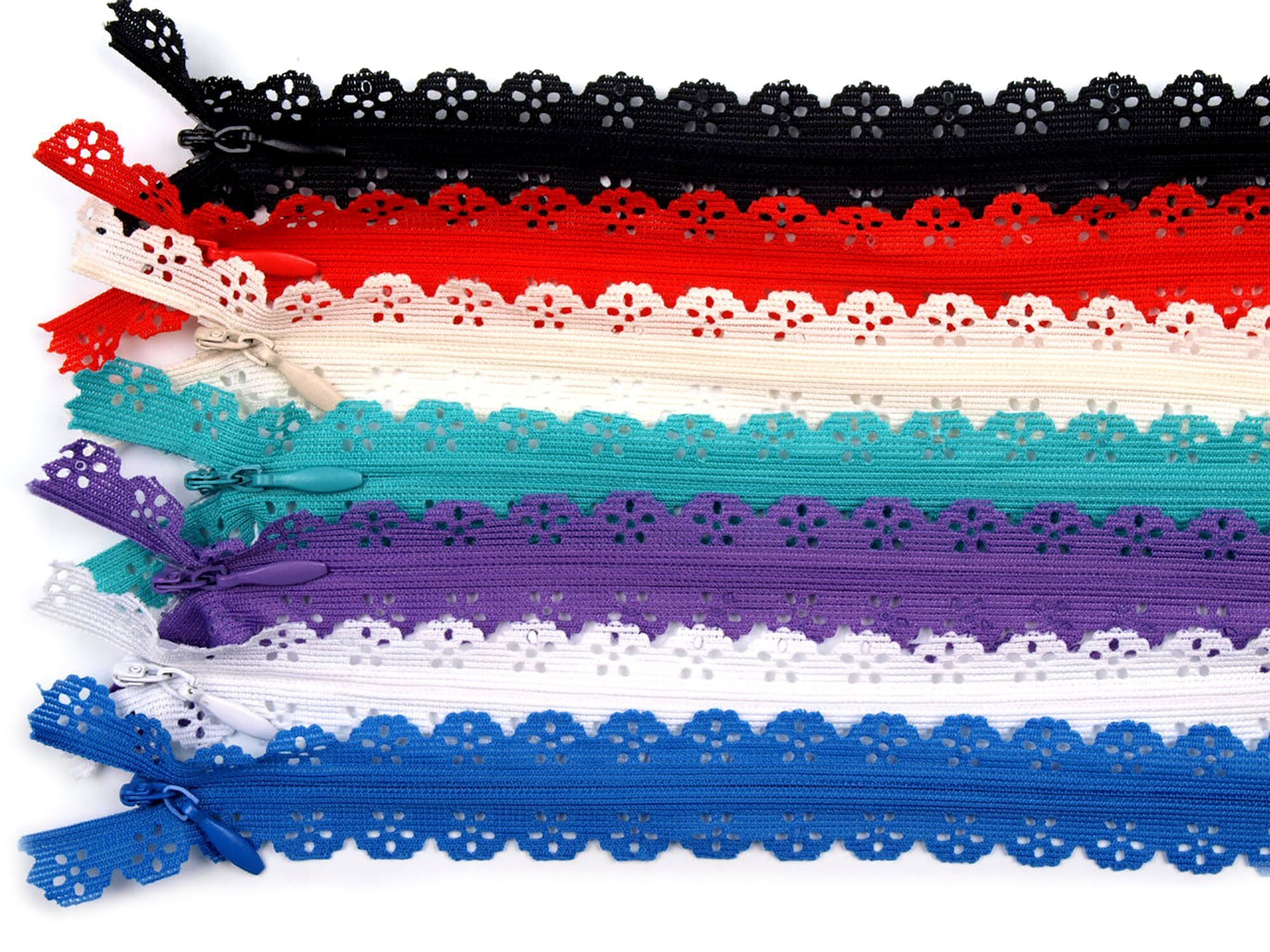 maDDma 1 Spitzenreißverschluss, 2,3 cm breit, 16cm lang, rosa 70018270339_134