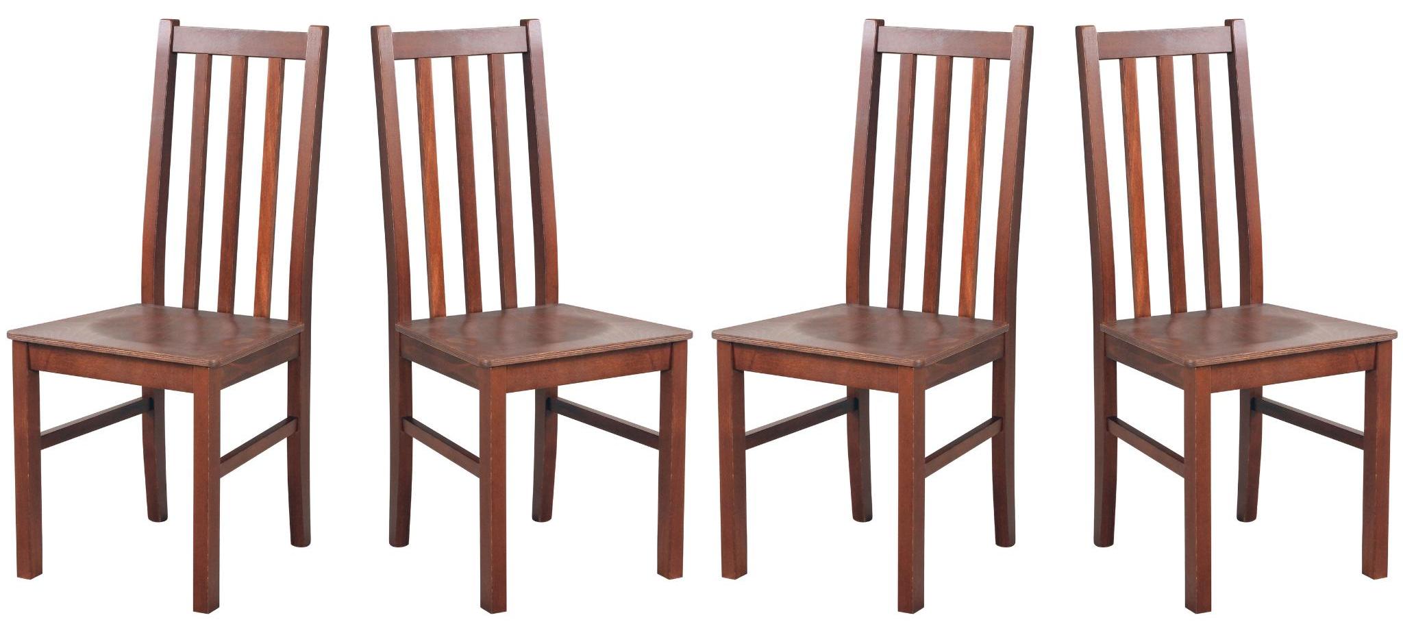 LeafDesign ESSZIMMERSTUHL - 4er-Set Bos 10 D nussbaum nussbaum 4Bos 10 Dnussbaum