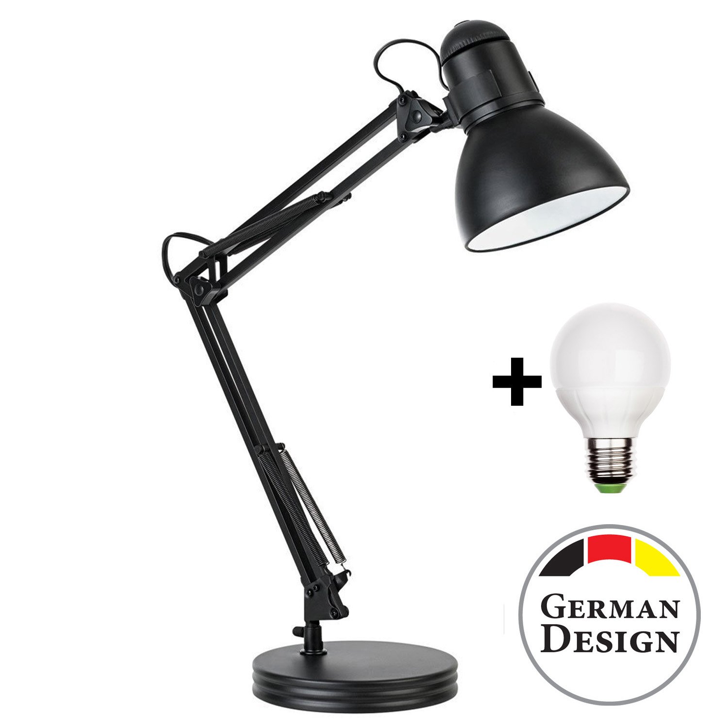 USB Retro Lampe im Lounge Design LED Licht Designer Schreibtischlampe 