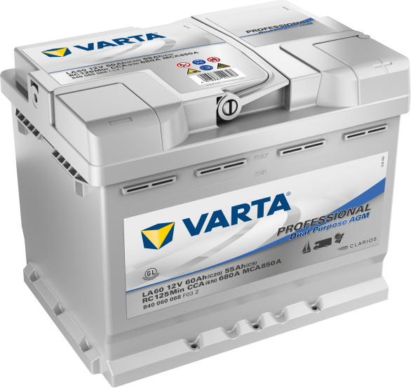 Autobatterie Varta Professional Dual Purpose AGM 60Ah, 12V, 680A, LA60