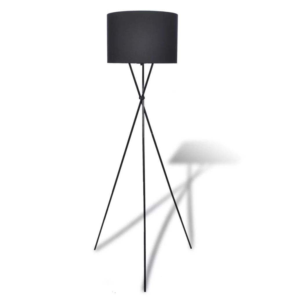 vidaXL Stehlampe mit PE-Schirm Weiß Stehleuchte Standleuchte Wohnzimmerlampe 