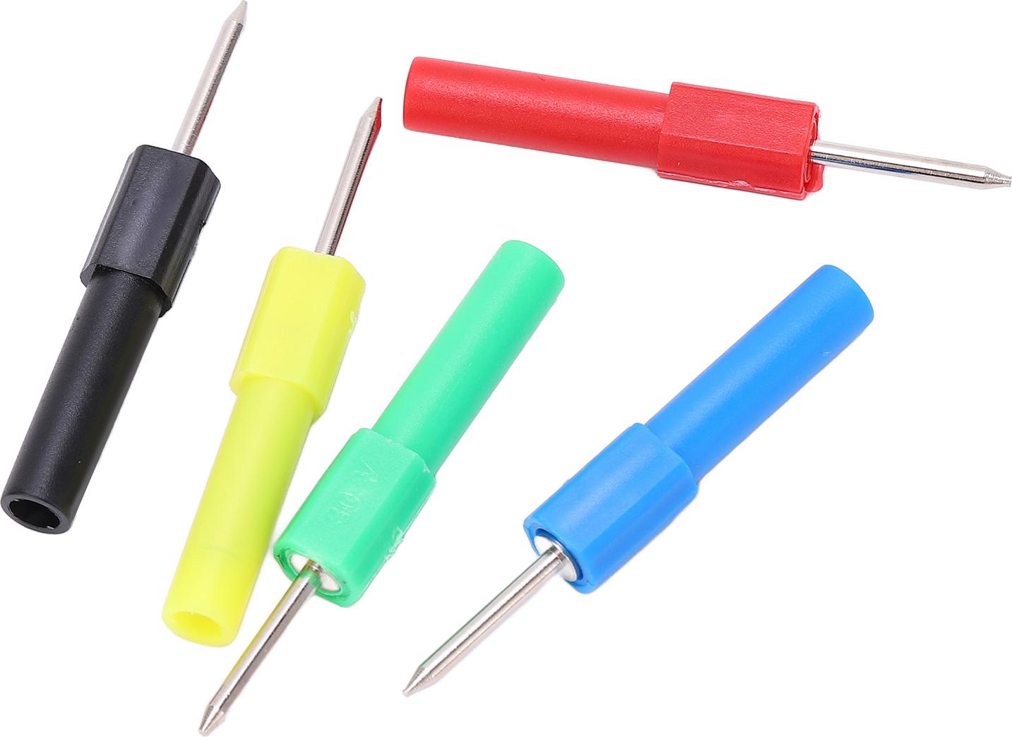 Cocosity 2 Sets J.20013 Multimeter-Prfspitze, Multimeter-Prfnadel, Prfspitzen, 4 Mm Messing-Prfstift, 5 Farben, Prfwerkzeuge, Zubeh?r fr Multimeter, Autowartung