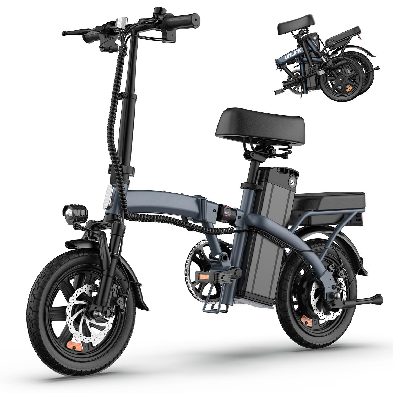 E-RIDES e-bike skladacie bicykle 14 palcové e-biky 250W, 25km/h, 60 km dojazd, 36V/7.5Ah AKKU elektrický bicykel skladací e-bike mestské e-biky a e-nákladné bicykle