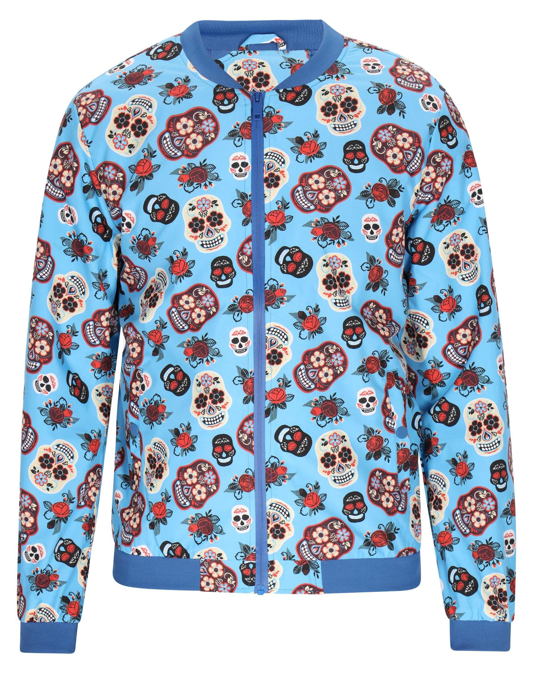 Jika Herren Polyester Jacke S blau mit regulärem Schnitt und praktischen Taschen