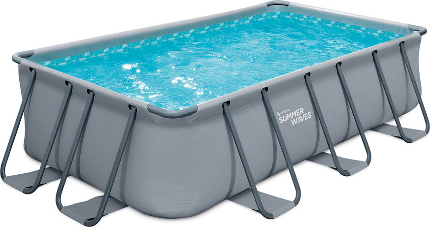 Summer Waves Elite Frame Pool nadzemný bazén obdĺžnikový sivý 400x200x100 cm