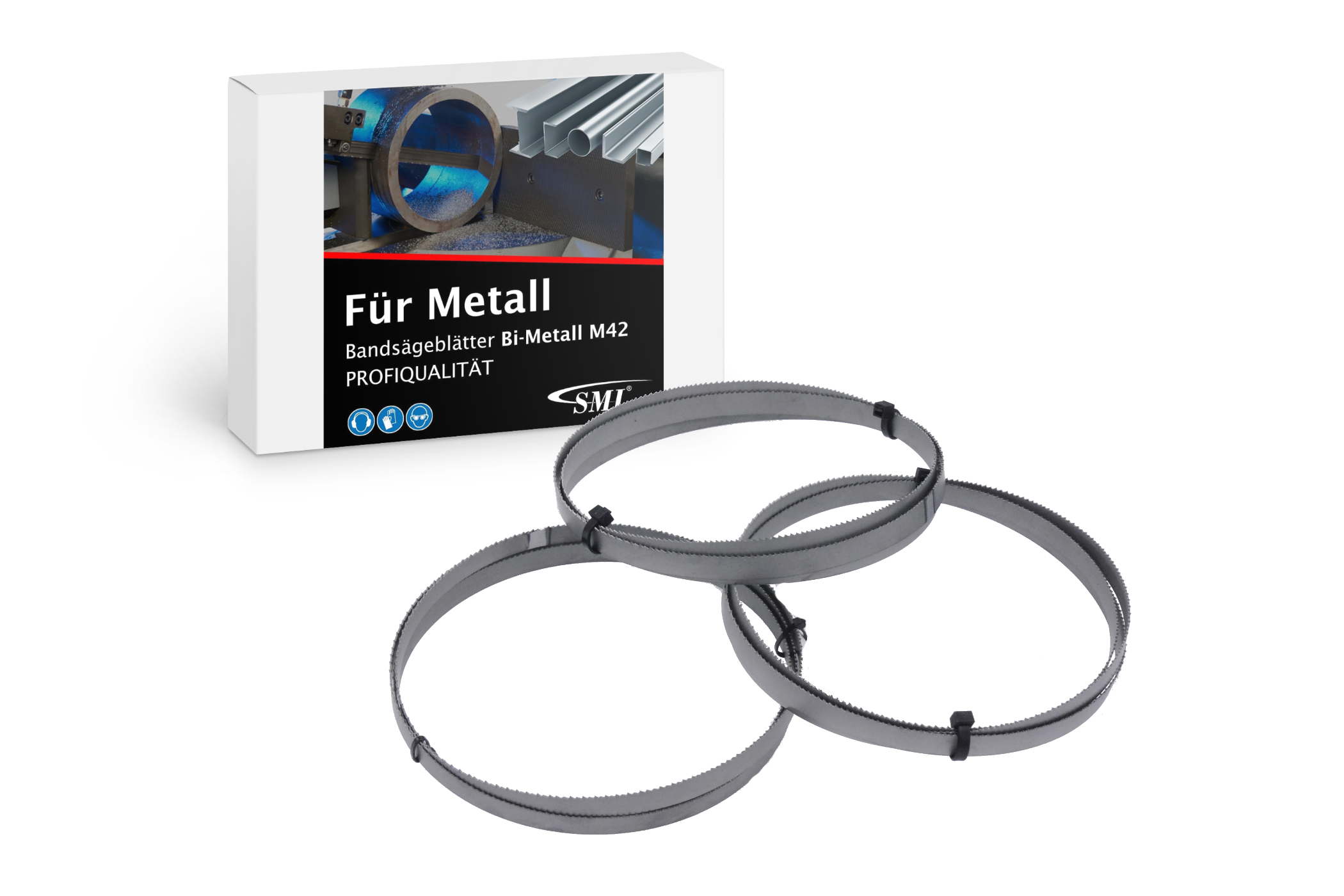 Lot De 3 Lames De Scie à Ruban Bimétalliques M42 HSS - 1435x13x0.65 Mm - 14/18 Dents Par Pouce