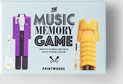 Kartenspiele Printworks Memory Game Music PW00396