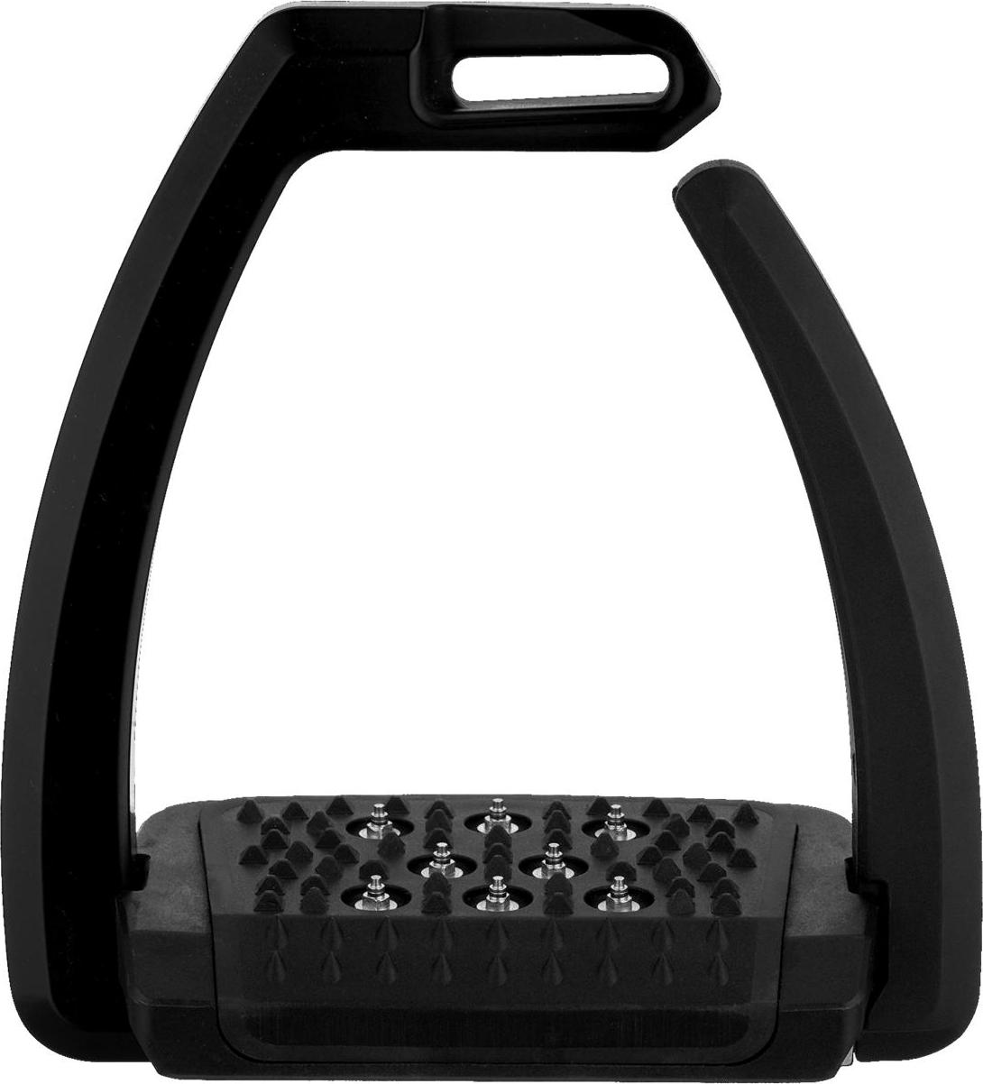 Sprenger Aero Steigbügel mit Spikes schwarz eloxiert 120 mm Trittweite, Farbe:schwarz, Größe:120 mm Spre-4429112253