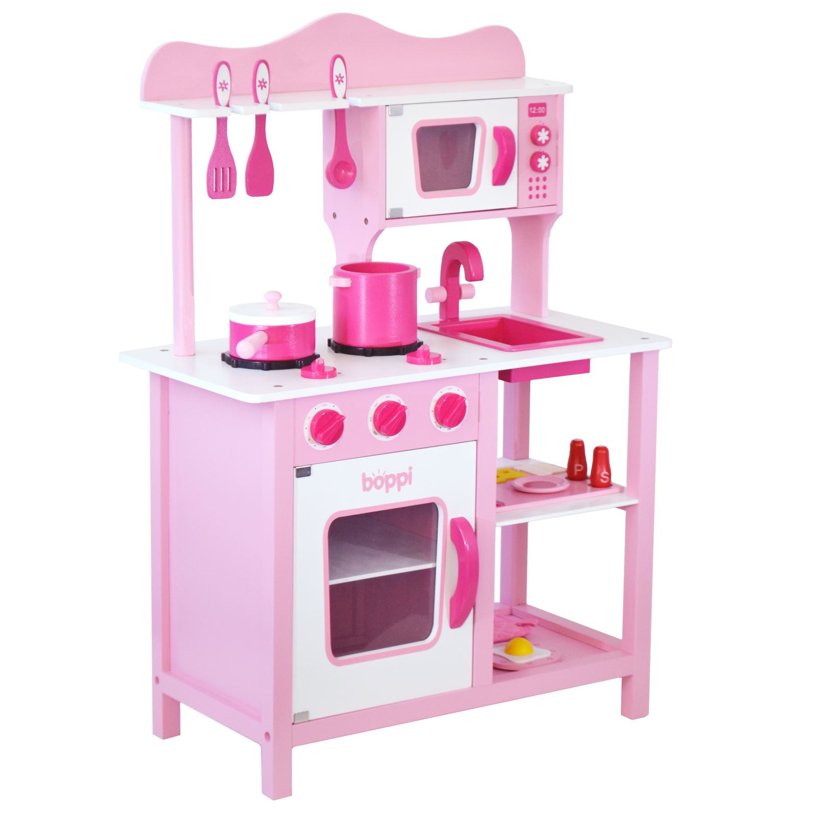 28tlg Kinderküche Spielküche SpielzeugKüche Küchengeräte Spielzeug Zubehör Rosa 