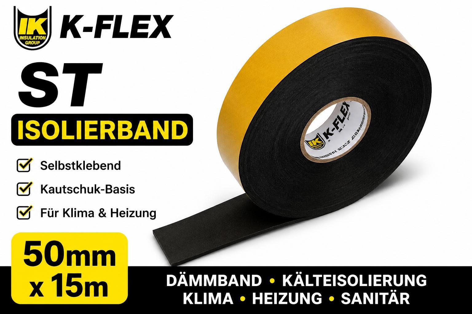 K-FLEX ST Isolierband 50mm x 15m Dämmband Klimaanlage Heizung