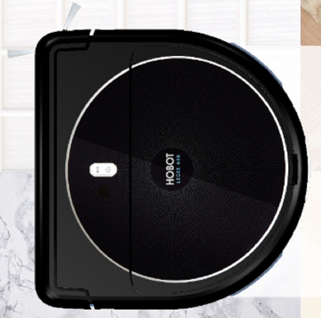 Hobot LEGEE-688, Beutellos, Schwarz, 0,5 l, 60 dB, Auto, Der Wand folgend, Zickzack, Ladend