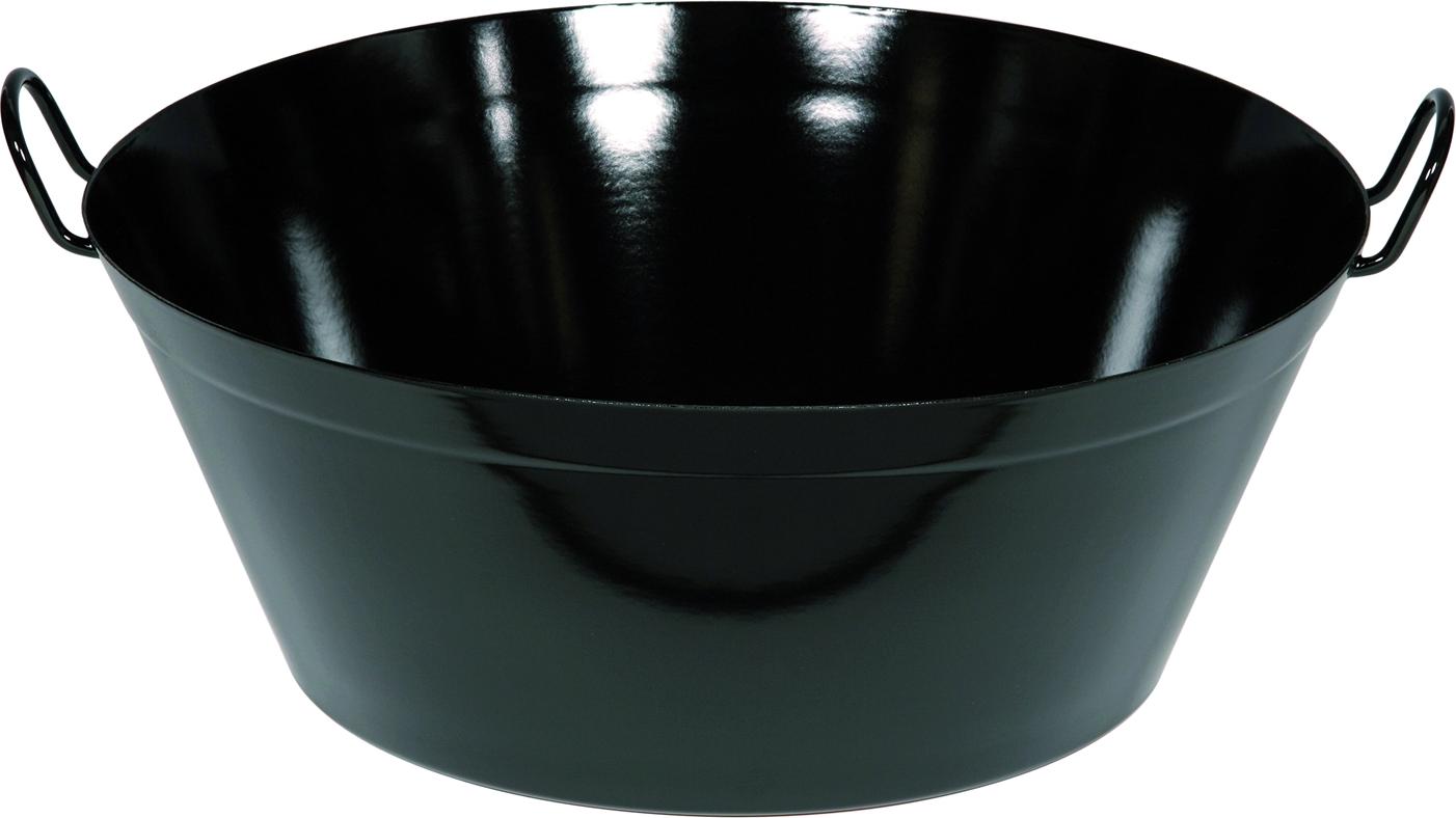 RIESS 0375-022 Schmalzpfanne tief 45 cm, H 18,9 cm, Emaille, schwarz B006TVBX5U