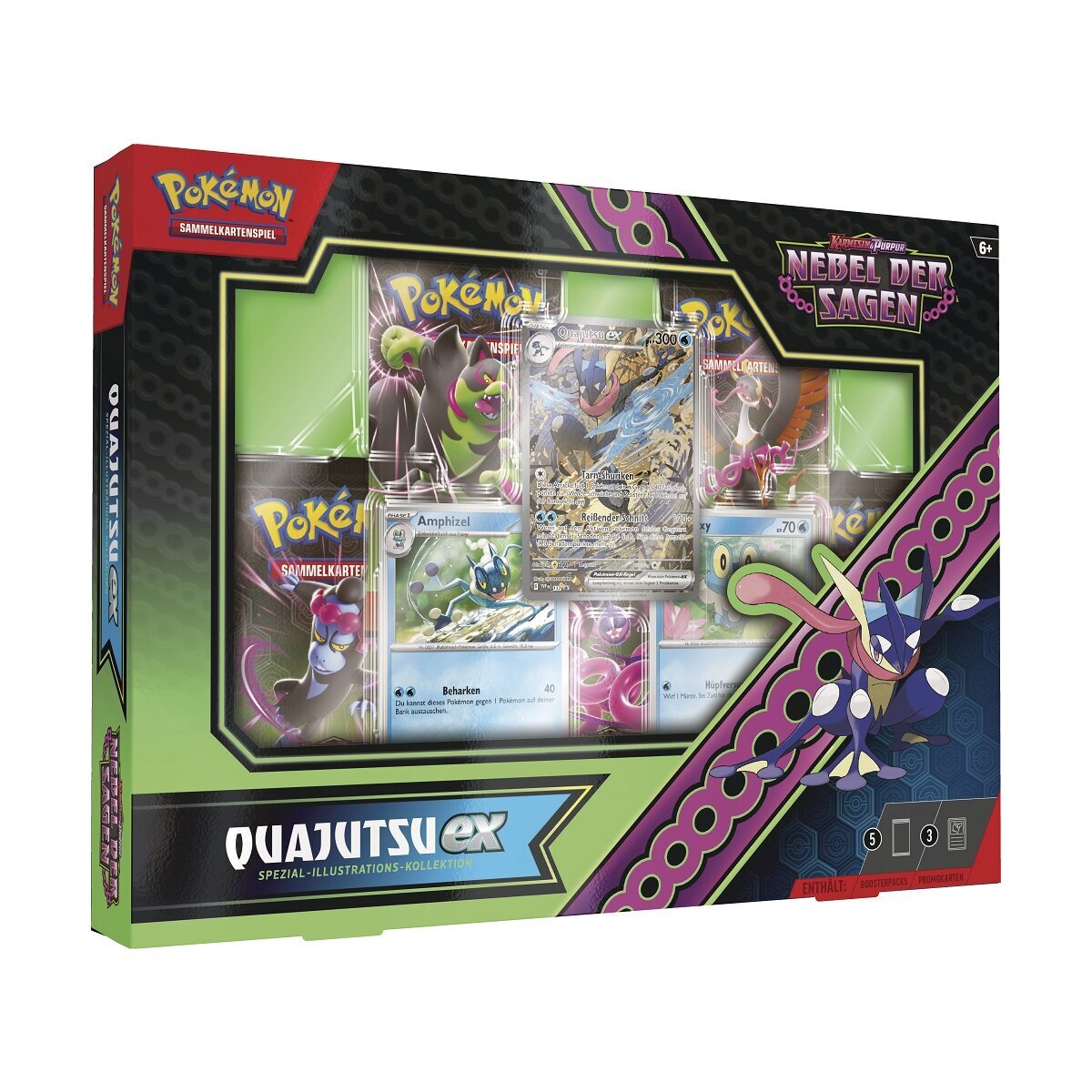 Nintendo Pokemon KP06.5 Nebel der Sagen - EX Spezial-Kollektion - Quajutsu EX - Deutsch