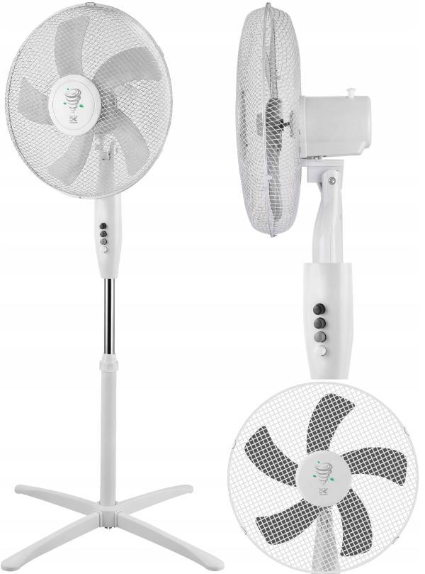 Standventilator KALORIK VT1081 40 cm 45 W 5-Flügel Oszillation Höhenverstellbar Weiß