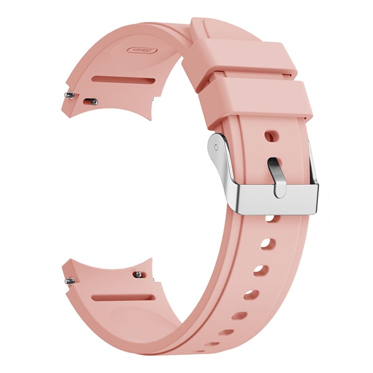 Športový náhradný remienok pre Samsung Galaxy Watch 4 Classic 46 mm Silikónová slučka, farba: ružová