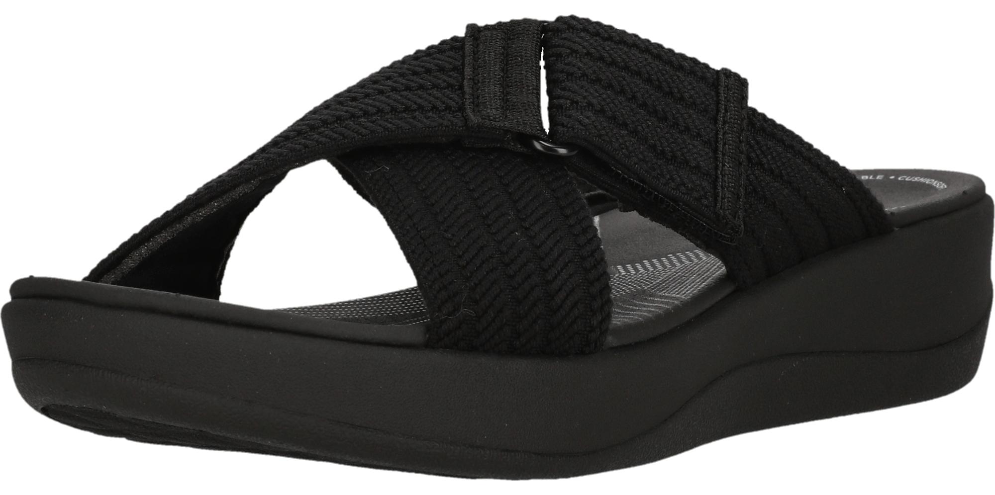 CLARKS Sandalen Arla Wave im superbequemen Slip-On-Design 1001 Black 37,5
