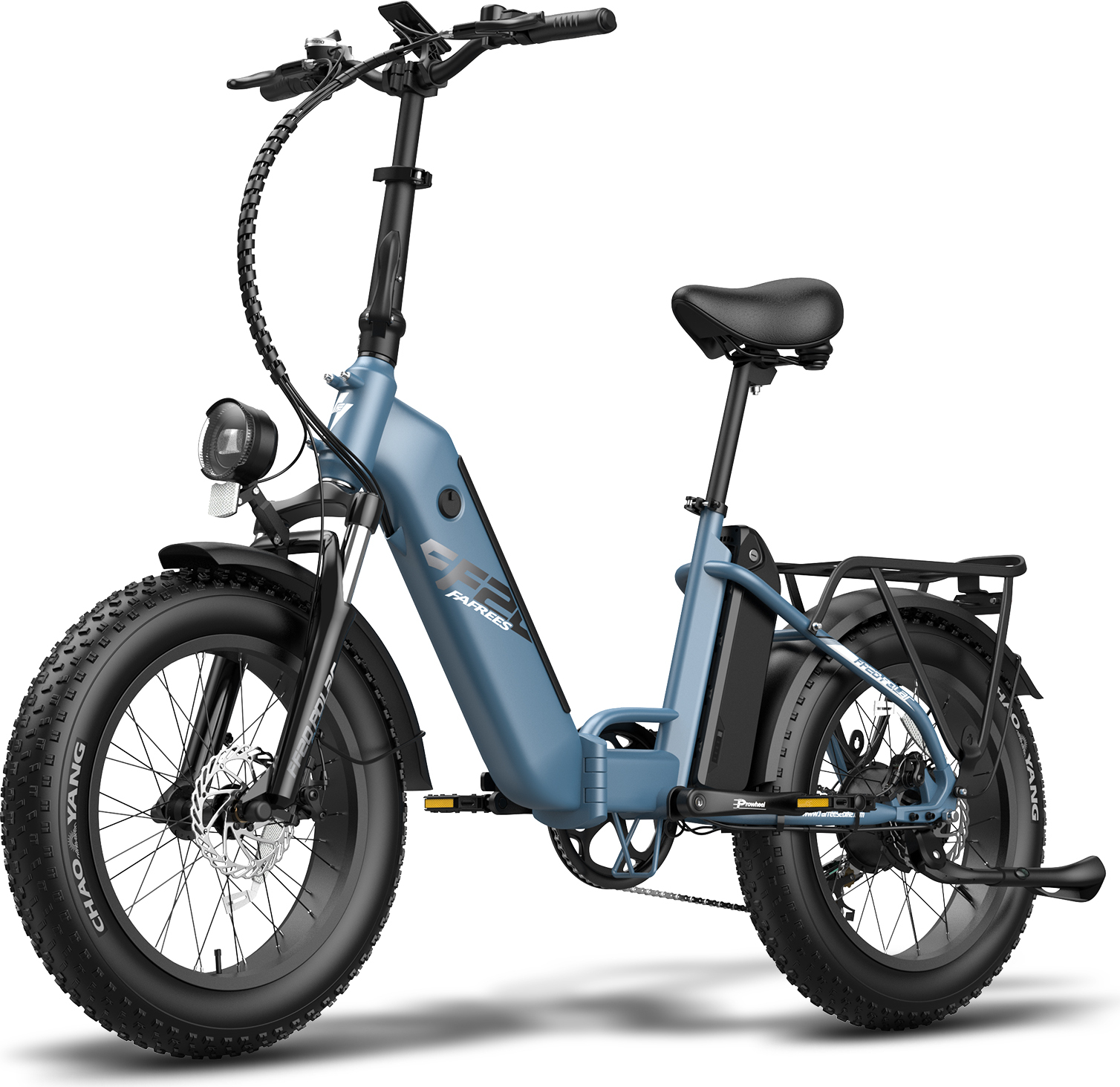 Fafrees FF20 Polar, E-Bike Elektrický bicykel 20 palcov x 4,0 Fat Tyre Elektrický bicykel skladací Fat Bike Dvojitá batéria 10,4 Ah x 2, Max. Dojazd až 95-160 km, Shimano 7S Mountain Ebike Men Women