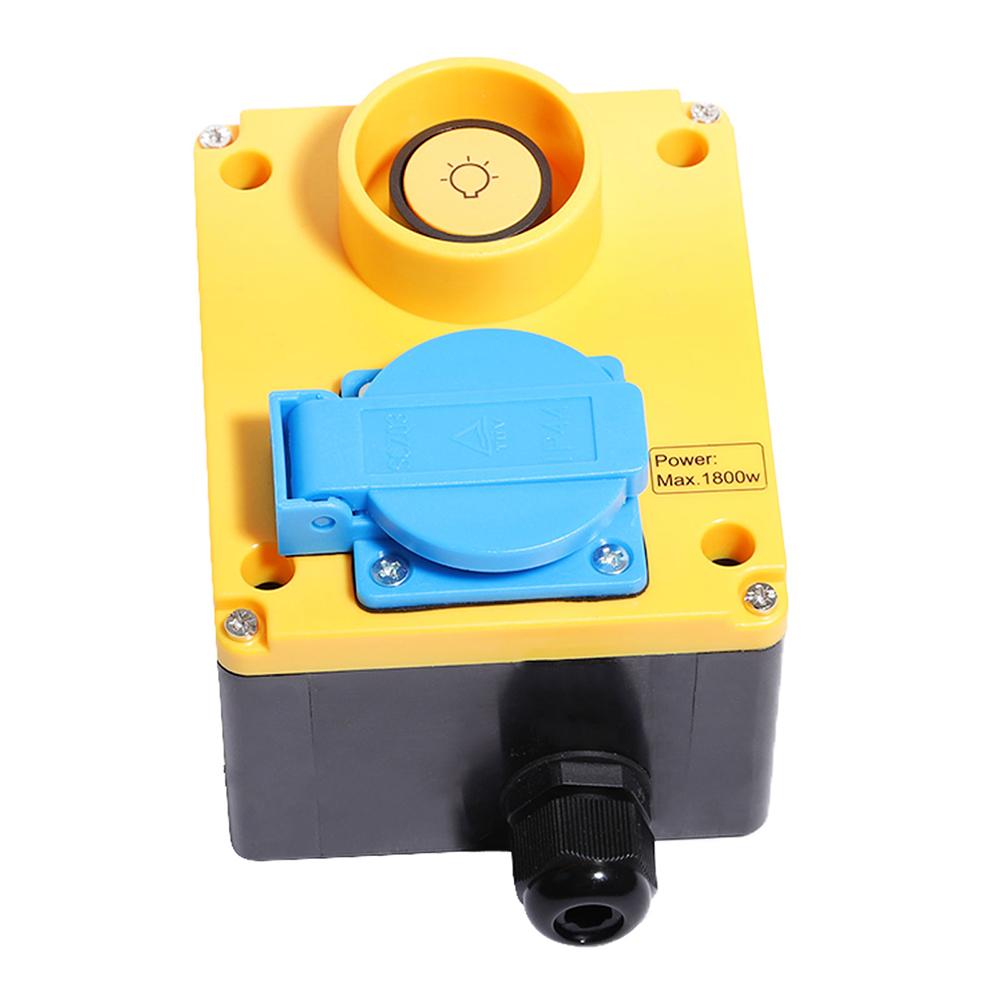 COOAU 16A 250V Maschinenschalter Sicherheitsschalter Notaus mit Gehäuse IP44 SCZ03 schalter Not-Aus Notausschalter Druck TL6959