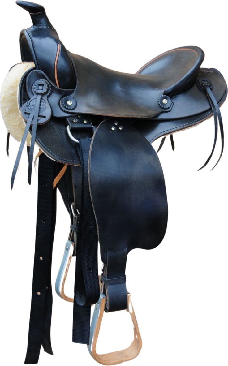 Amesbichler Reitsport Westernsattel Rancher in Schwarz 06904