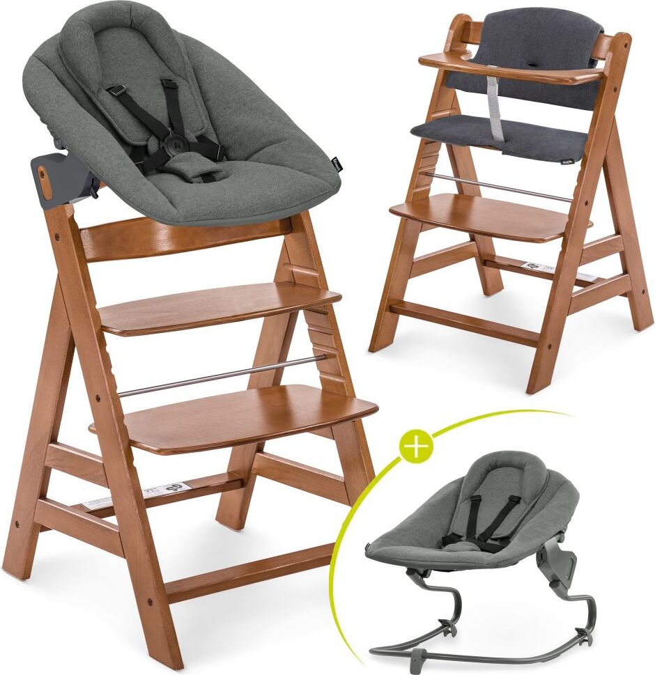 Hauck Alpha Plus Walnut 4-tlg. Newborn Set Dark