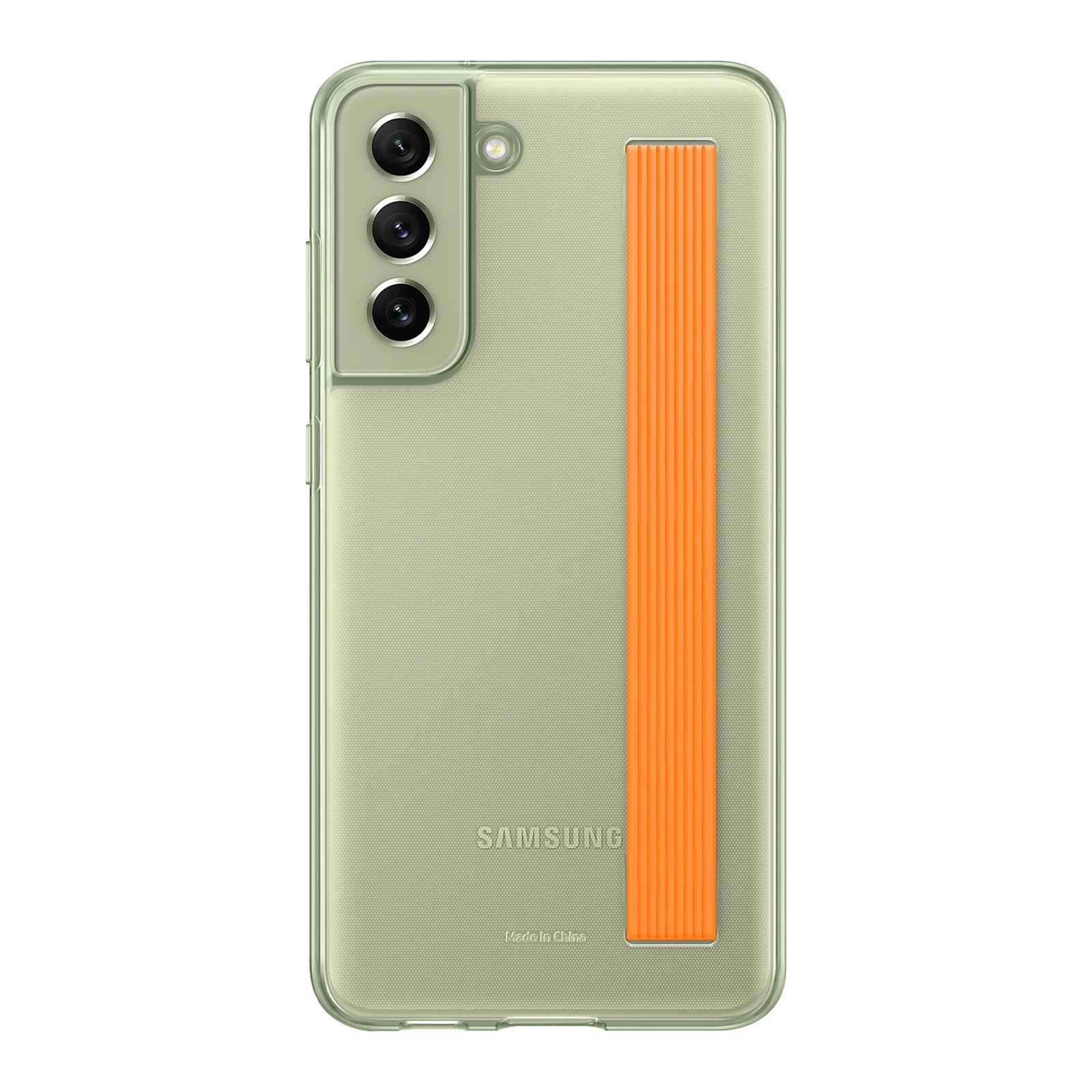 Samsung S21 FE Slim Strap Cover O.Green
