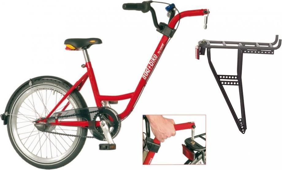 Roland Trailer add + bike rot, 20", mit 3-Gang Nabenschaltung 320077