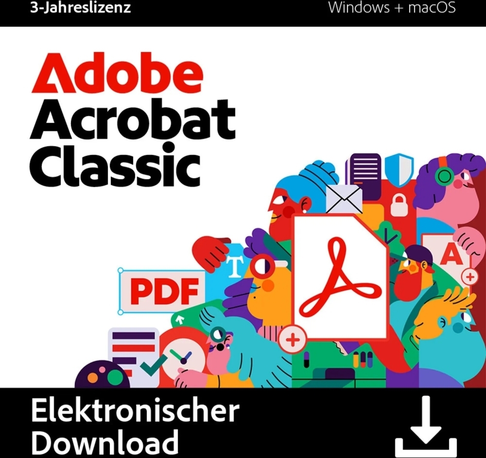 Adobe 30006682 Acrobat Classic 3 Jahre Download Code Software