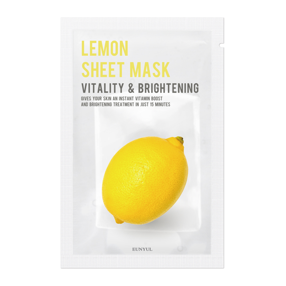 EUNYUL Lemon Frischekick Aufhellende Tuchmaske, 22ml