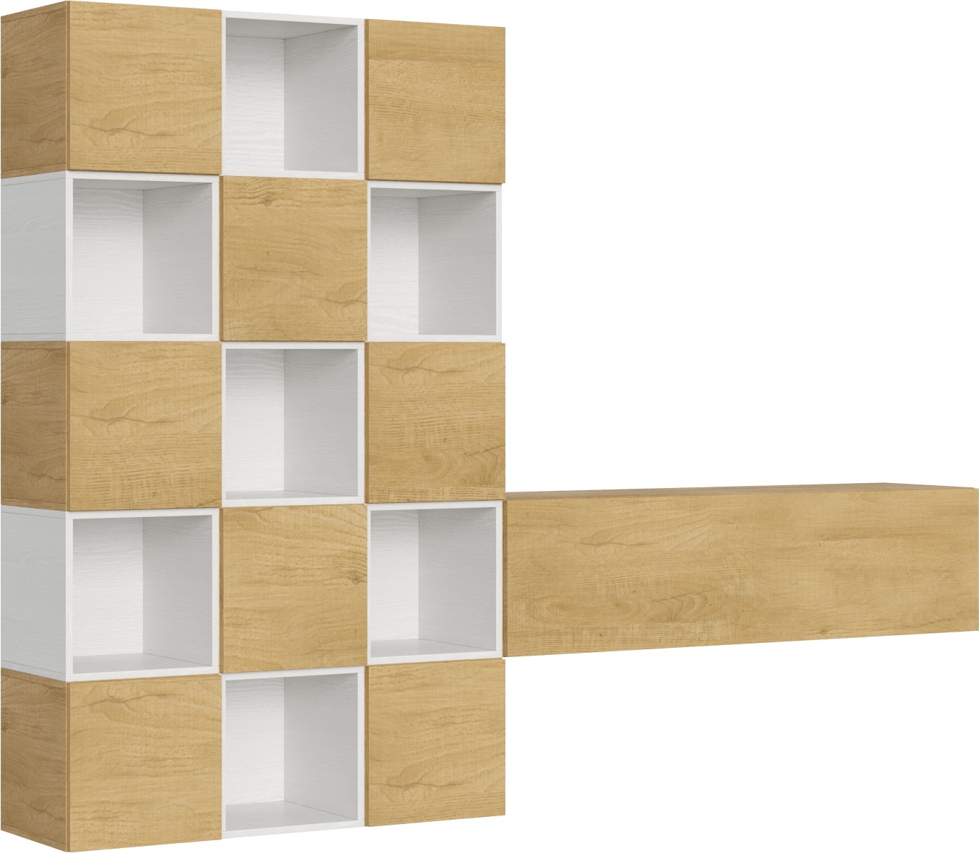 Itamoby Zusammensetzung der Wohnzimmerwand A101 L.274 H.200 T.39,2