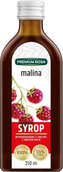 Premium Rosa Himbeersirup 250 ml