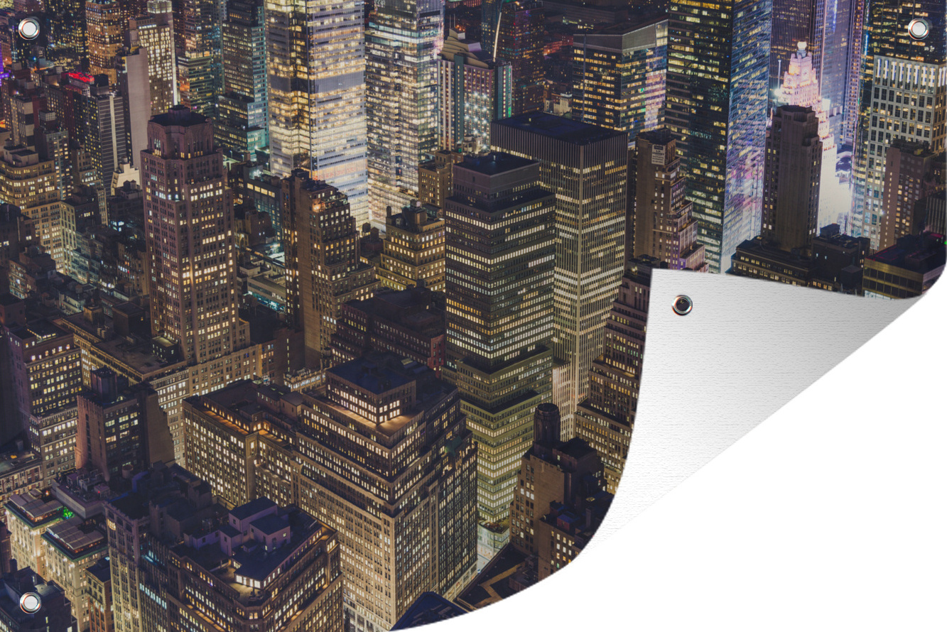 MuchoWow® 60x40 cm Outdoor-Poster Gartendeko Sichtschutz Garten Poster für den Garten Midtown New York, Manhattan 133|17128453