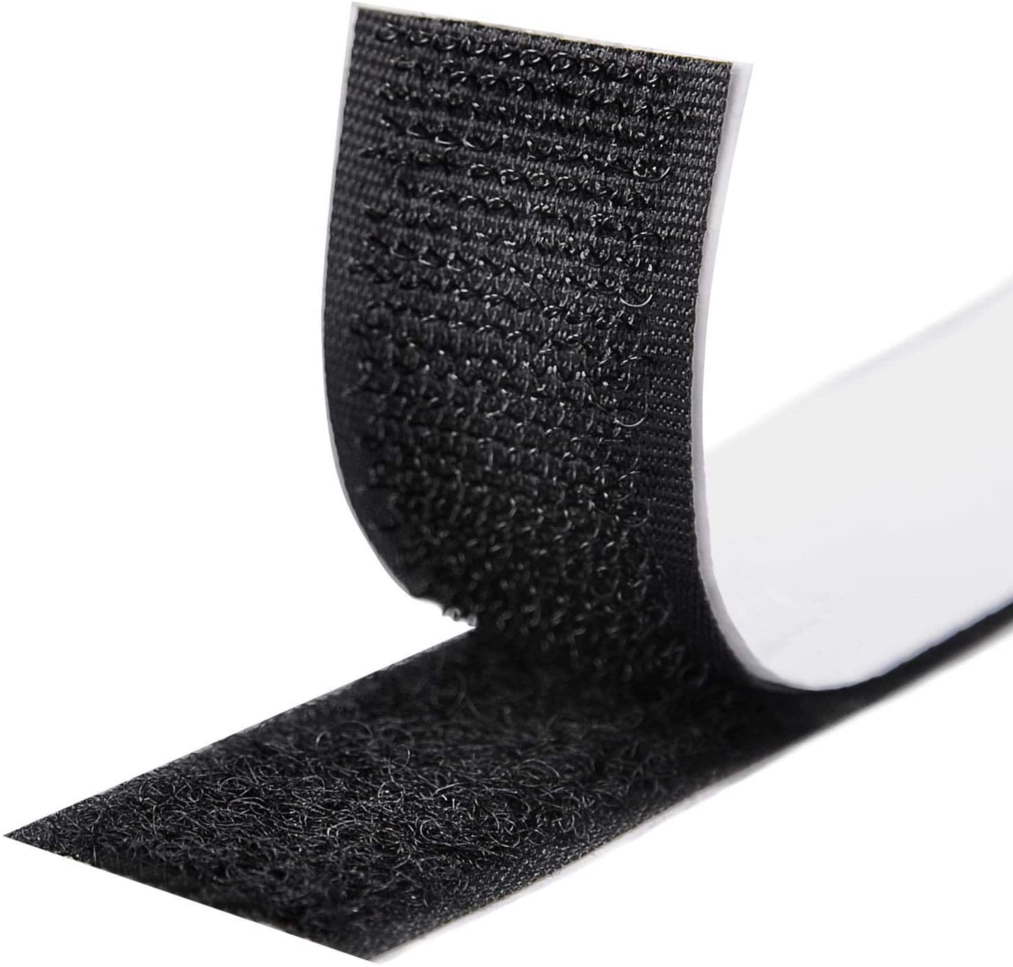 Purovi 5m Klettband Flausch & Haken zum Aufnähen schwarz 20mm breit 