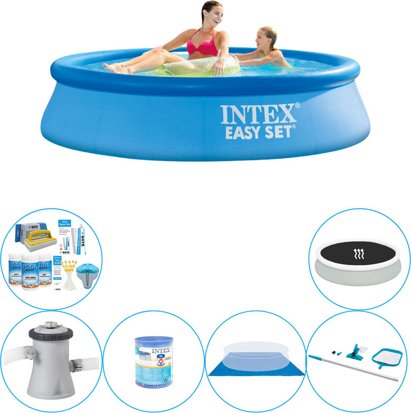 Kombinovaný set pre bazény - Intex Easy Set Round 244x61 cm