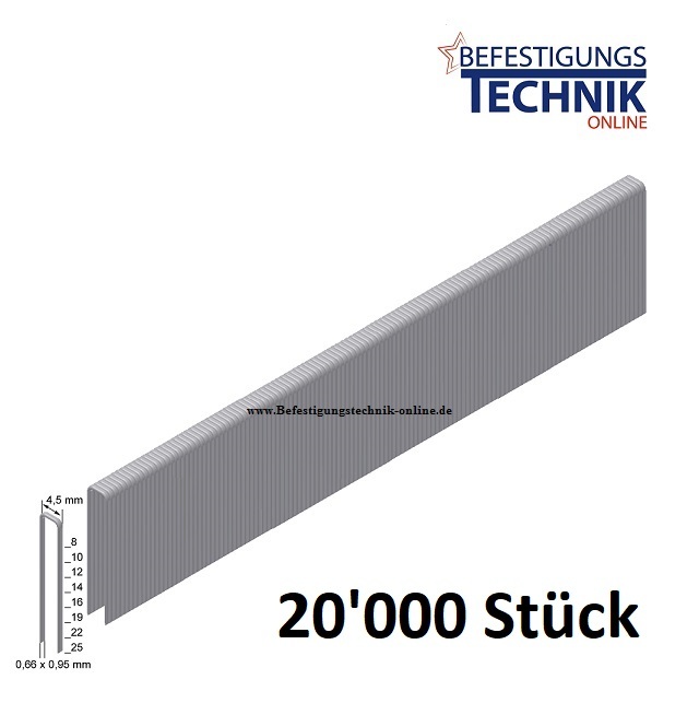 Klammern 8mm verzinkt für Bostitch 21697B-E Serie 93 Prebena O 1M-O25SDS-S10 KL-30 20M 1930800Z