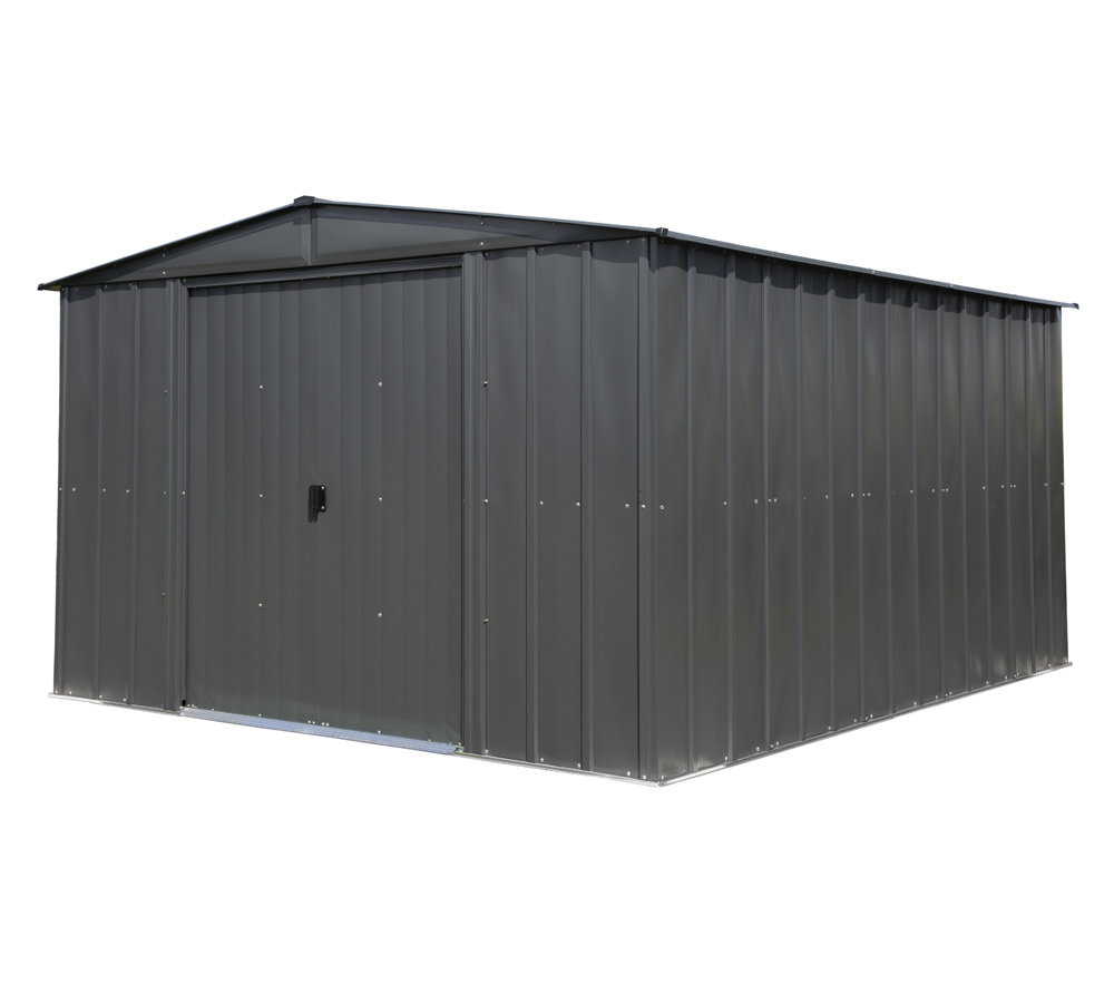Kovový záhradný prístrešok Spacemaker 1012 | Sivá | 370x313x198 cm